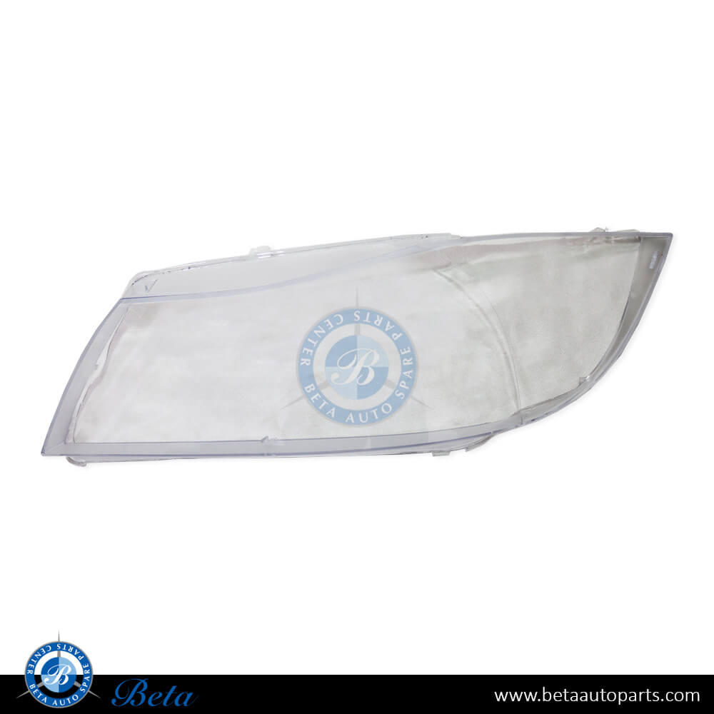 Left Side Headlamp Lens for BMW 3 Series E90 2005-2008 models, Part Number 63117161667 Left Side Headlamp Lens for BMW 3 Series E90 2005-2008 models, Part Number 63117161667
